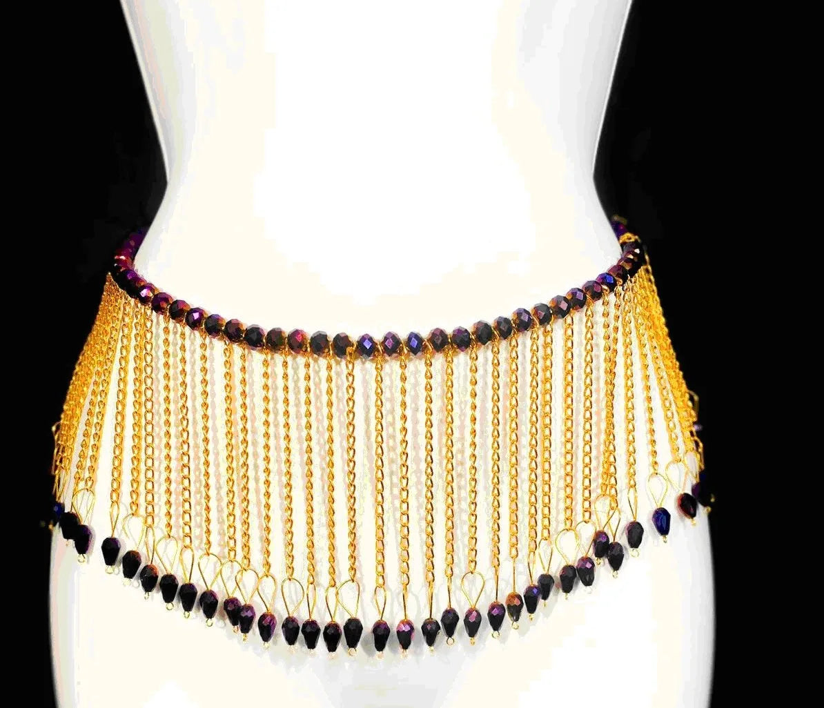 LOLITA Purple & Gold Waist Beads – ShopBeinSeduction