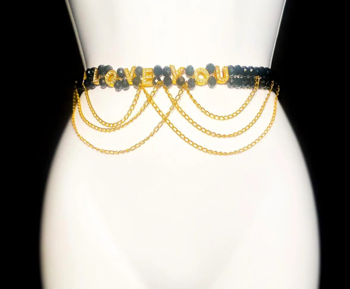 Black ZARA Waist Beads