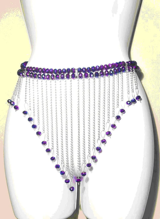 DEDE Purple Waist Beads