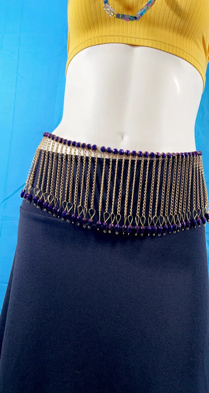 LOLITA Purple & Gold Waist Beads