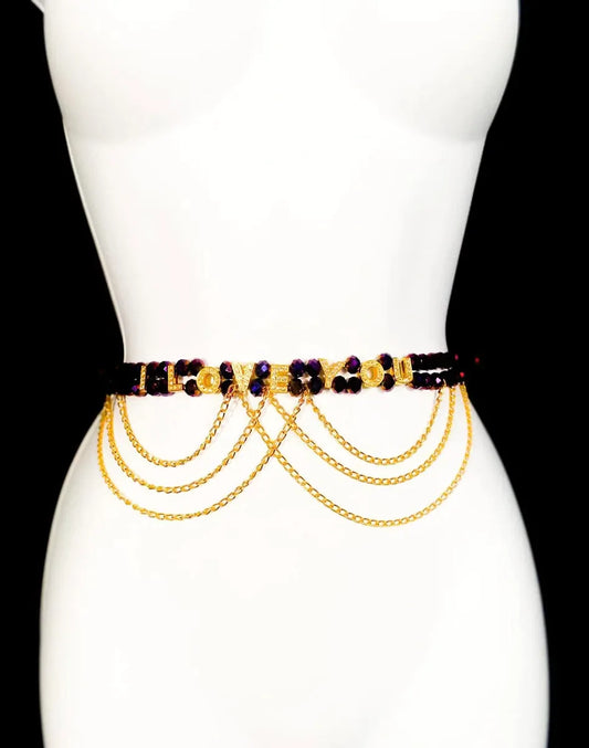 CRISTAL Purple Waist Beads